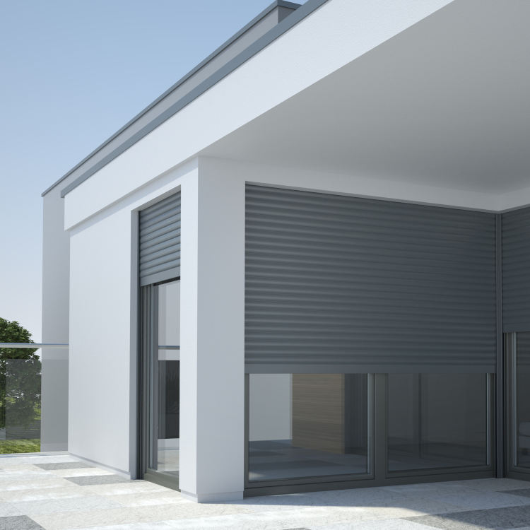 Porte-fenêtre avec volets roulants Porte-fenêtre avec volets roulants