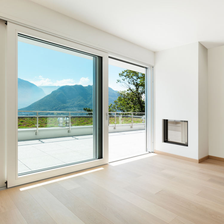 Porte-fenêtre coulissante en PVC Porte-fenêtre coulissante en PVC