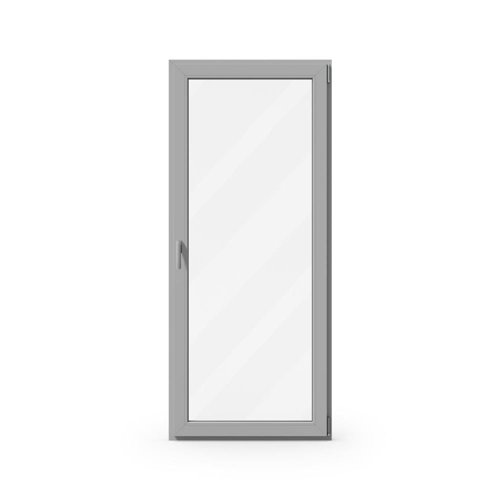 Porte-fenêtre VEKA en gris