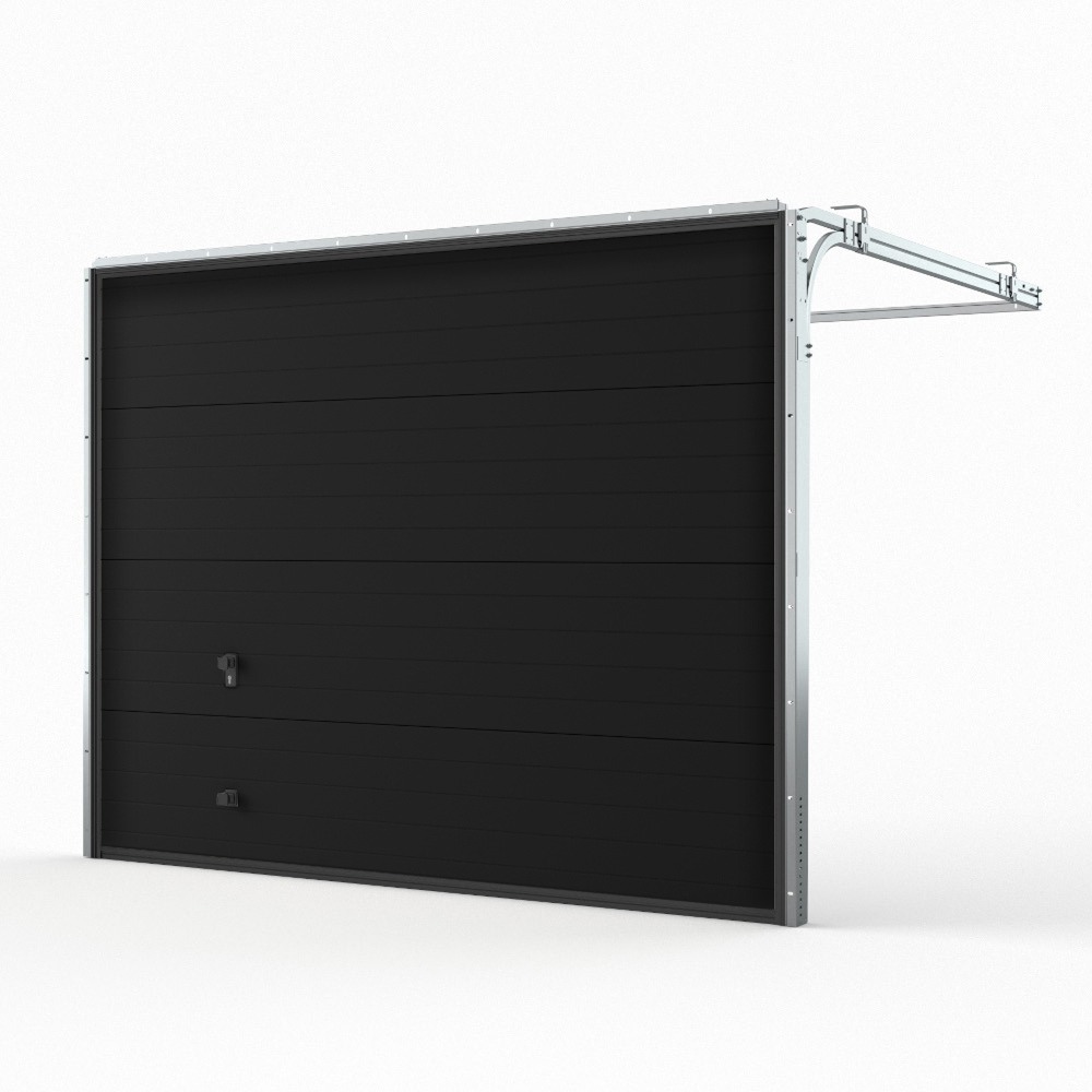 Porte de garage noire