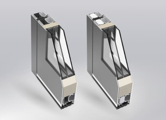 Profilés de portes d'entrée alu