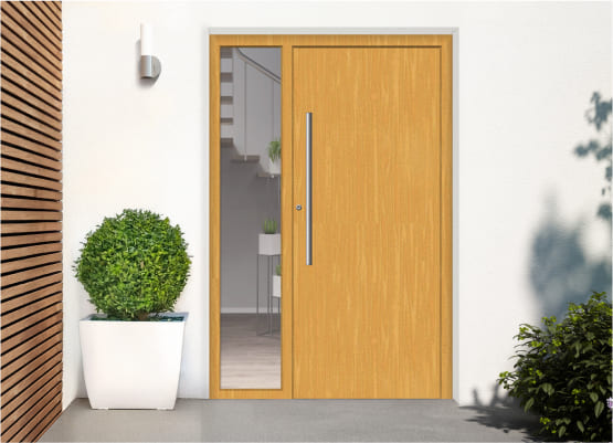 Porte d'entrée avec tierce
