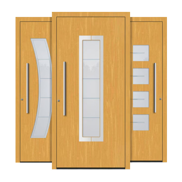 Portes d'entrée en bois ajourées