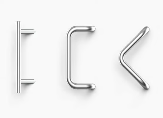 Poignées extérieures pour porte d'entrée PVC