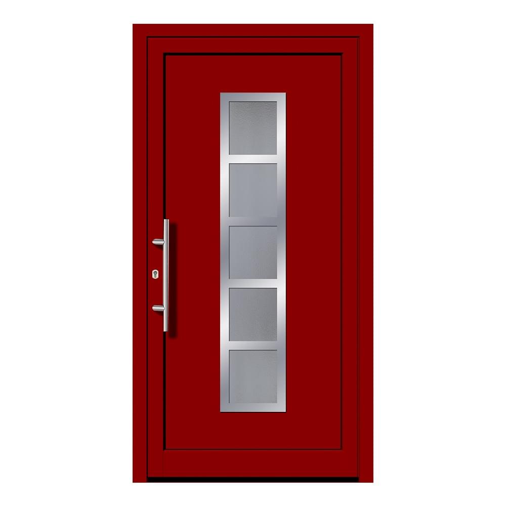 Porte d'entrée rouge