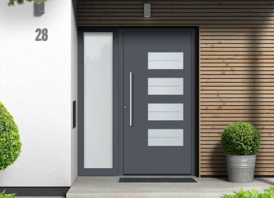 avantages porte d'entrée alu