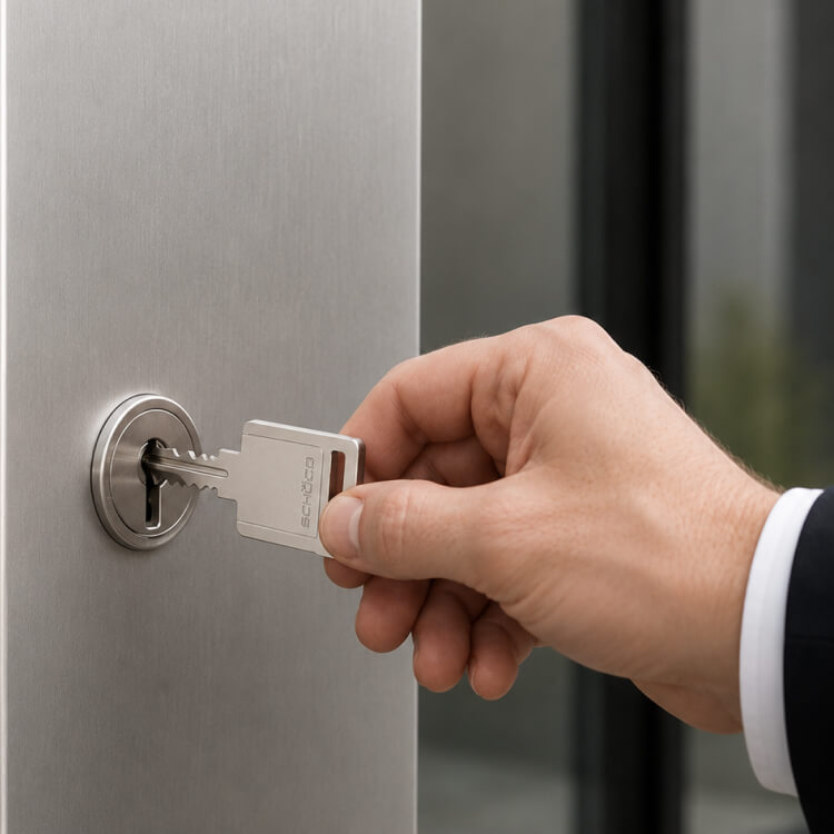 Porte d'entrée Schüco clès Porte d'entrée Schüco clès