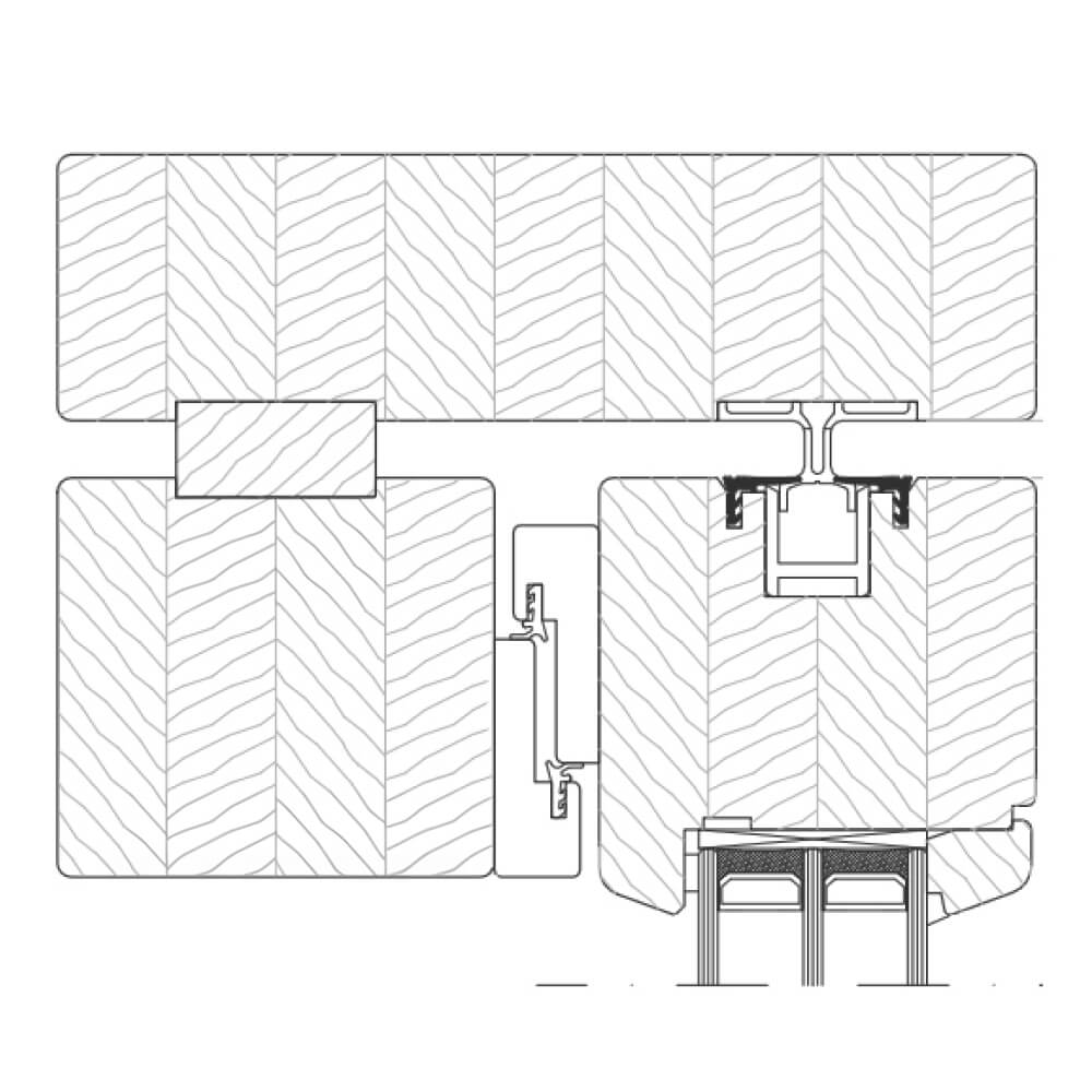 Section du profilé bois Classic IV 92 Section du profilé bois Classic IV 92