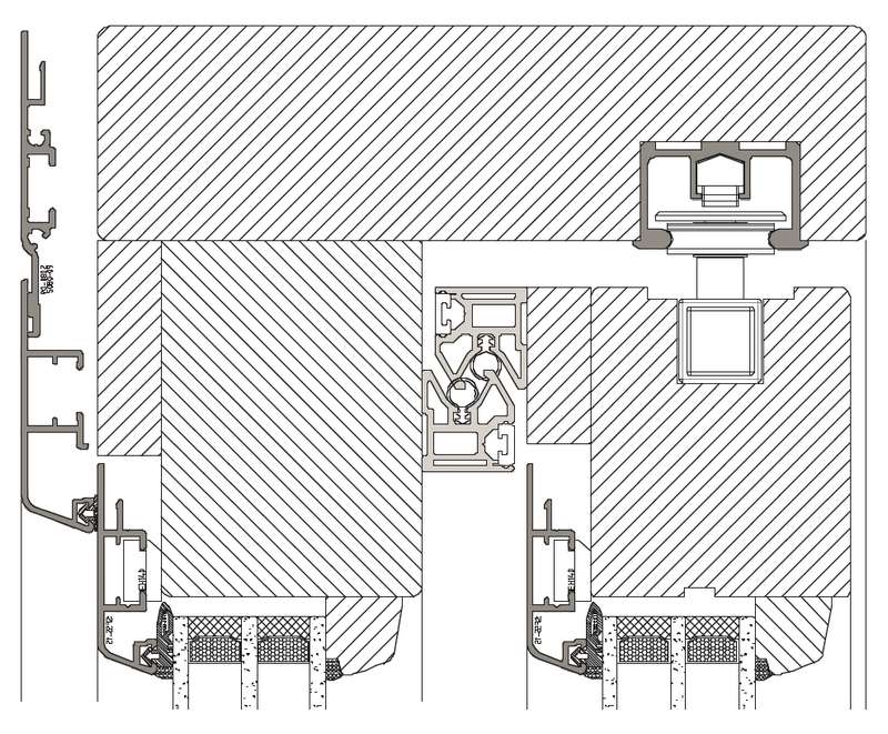 Section du profilé bois-alu IDEALU IV 68