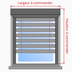 mesure d’un brise-soleil pour une pose en tunnel