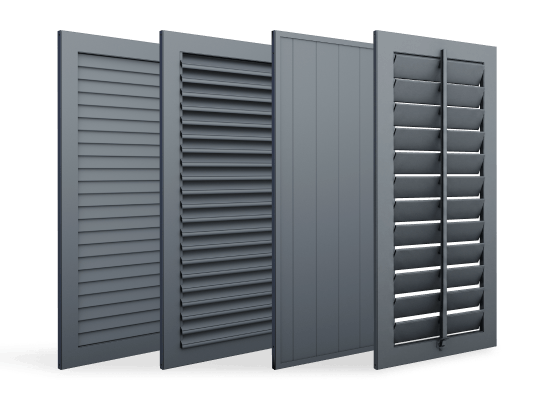 Volets battants décoratifs aluminium