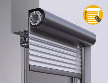 volet roulant électrique extérieur arrondi
