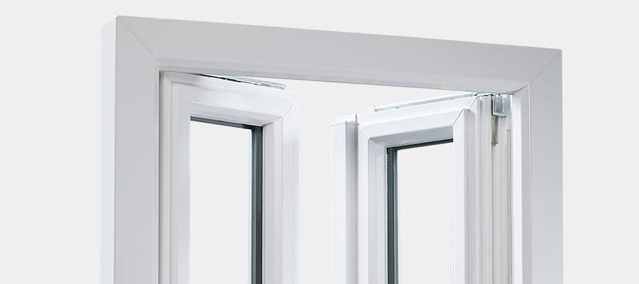 Cadre de fenêtre en PVC blanc