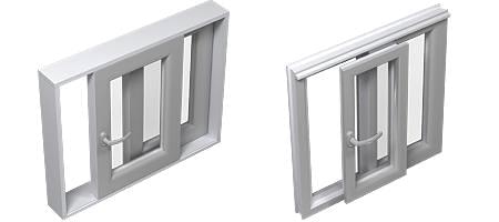 Modèle de portes-fenêtres coulissantes