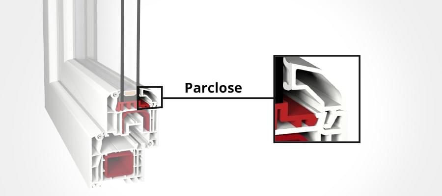 profilé aluminium avec parclose un