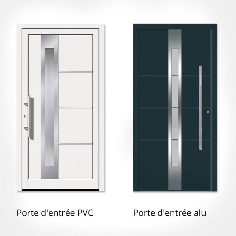 Porte Dentrée En Pvc Ou En Alu Quel Est Le Meilleur