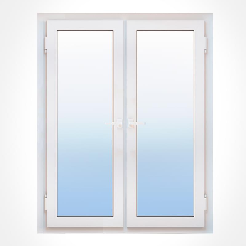 Porte fenetre pvc 2 vantaux 215x140